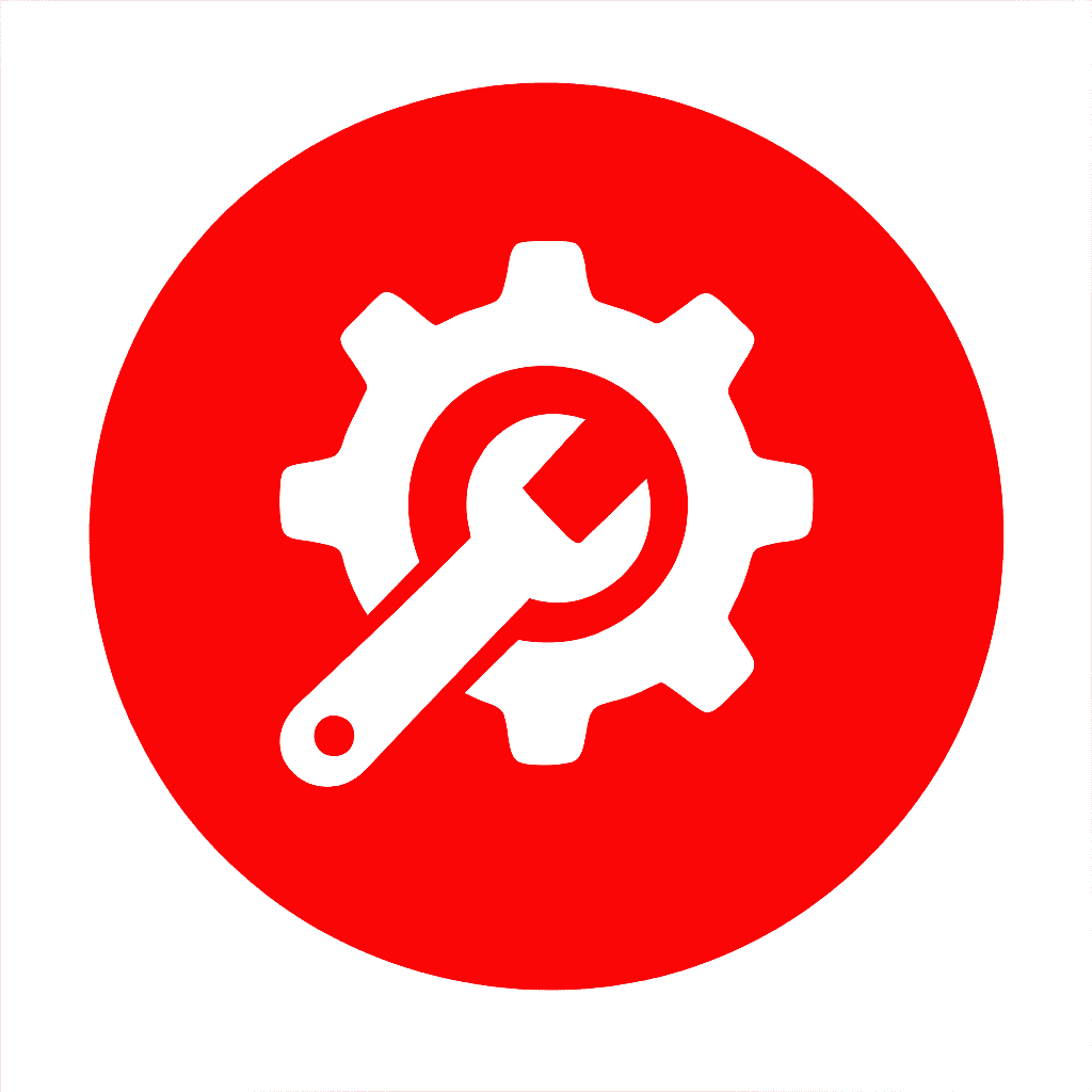 Explore our services – gear and wrench icon
